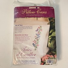 Dimensions Stamped Cross Stitch Pillow Case Kit 72766 Butterfly Dreams NEW