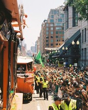 Boston Celtics 2024 NBA Finals Champions Parade Street 8x10 NBA Photo