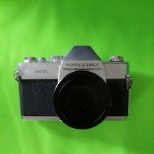 Vintage MAMIYA / SEKOR 500 DTL Camera  Mamiya/Sekor Lens And Case  UNTESTED .