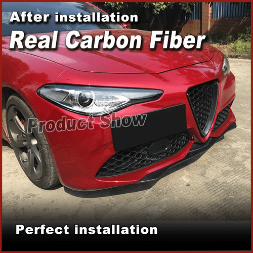 Für Alfa Romeo Giulia 952 2017-20 Carbon Frontlippe Ansatz Front Spoilerschwert - Bild 4 von 11