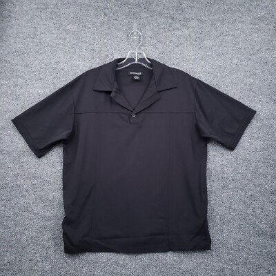 Camisa Polo Kenneth Cole Para Hombres S Pequeña Negra Mangas