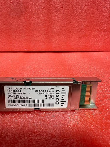 CISCO XFP-10GLR-0C192SR 10-1989-03 WMOTCUXAAA - Picture 2 of 3