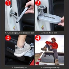 NEW Foldable Car Roof Rack Step Car Door Step Multifunction Universal Latch Hook