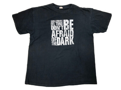 Don t Be Afraid Of The Dark Shirt Mens XL Black Short Sleeve Guillermo Del Toro