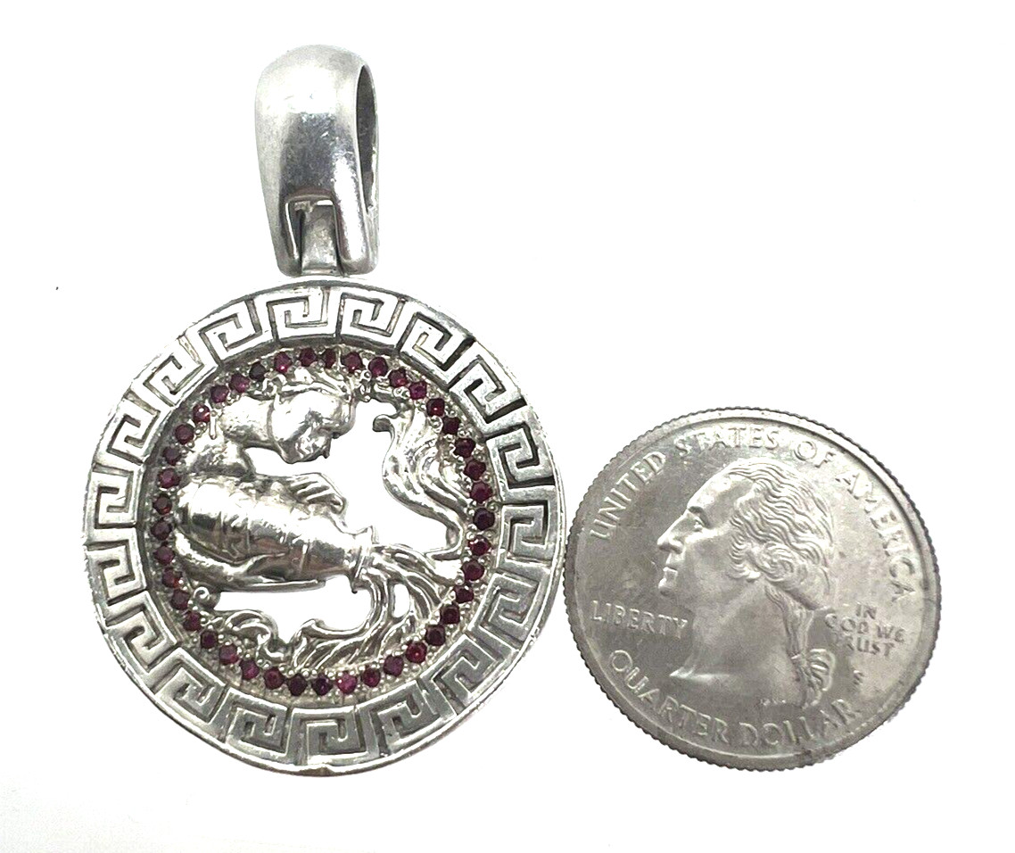Heavy Solid Sterling Silver 925 Aquarius Zodiac R… - image 9
