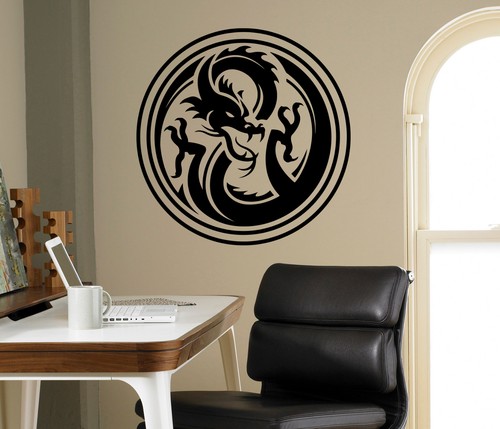 Dragon Wall Vinyl Decal Monster Vinyl Sticker Medieval Home Bedroom Interior 4