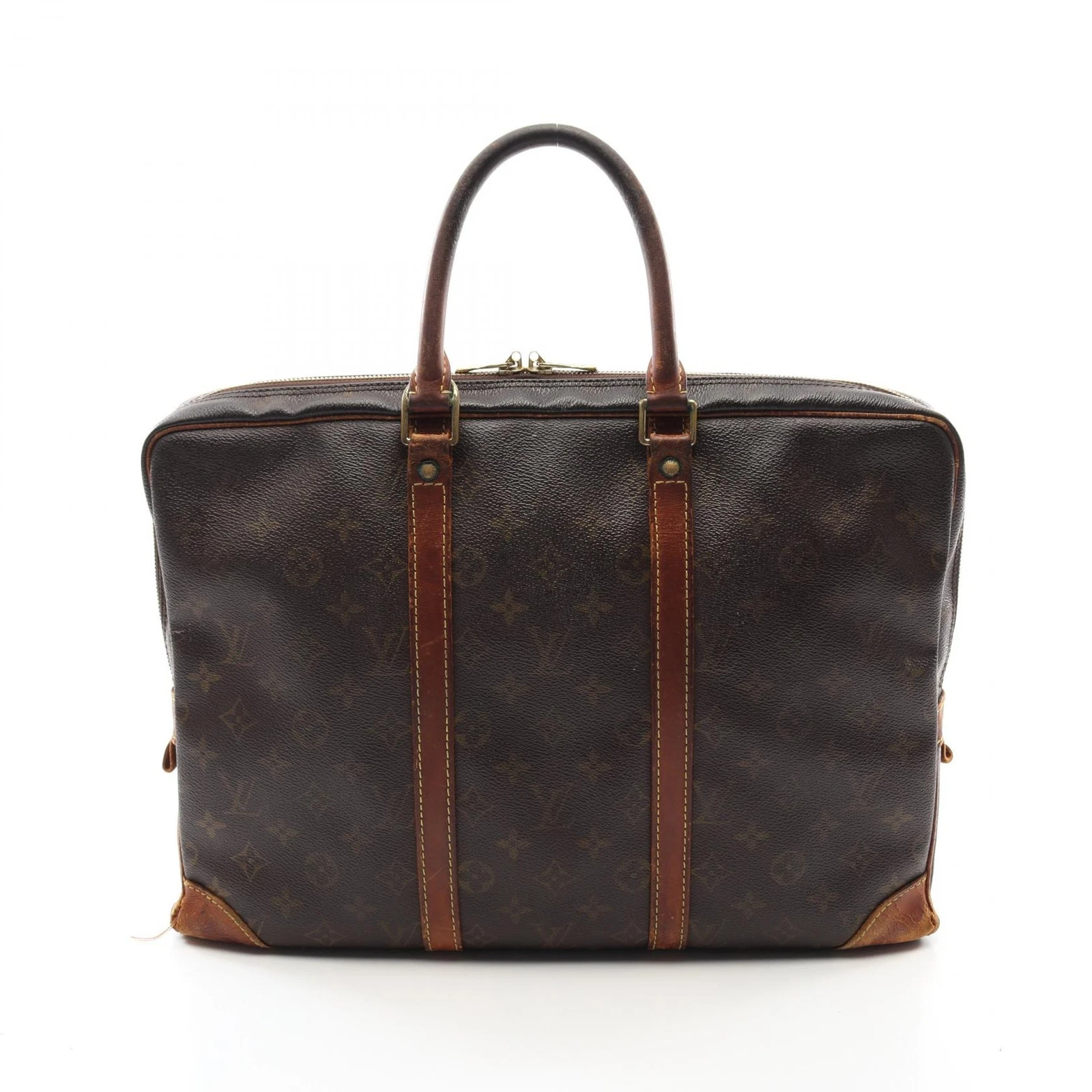 LOUIS VUITTON（LV） Borsa da lavoro Louis Vuitton Porte Documan Voyage M40226 Monogram Marrone Usata Uomo