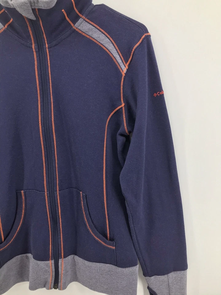 Columbia Womens Omni Wick Full Zip Sweatshirt Jacket XS Purple Orange Fast Ship - Image 3 of 4