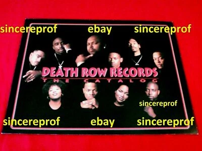 Death Row Records Family Catalog Suge Knight Vintage Original Tupac Pac Rare - Image 1 of 4