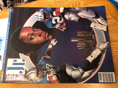 1991 MICHAEL JORDAN VS WILT CHAMBERLAIN POSTER Tuff Stuff Jr Uncut