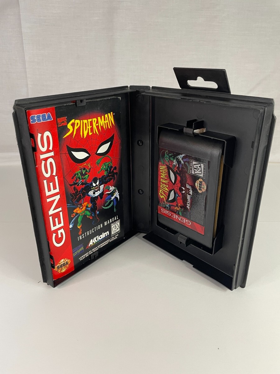 Spider-Man Animated Series (Sega Genesis, 1994) Complete in Box 