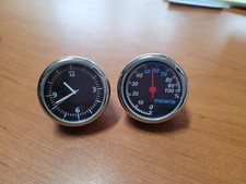 Accessoires Voiture Horloge à Quartz et Hygromètre autocollantes tableau de bord