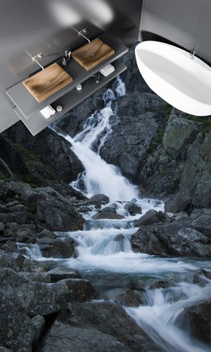 3D Mountain Rocks Rivers O38 Floor WallPaper Murals Wall Print Decal 5D Eve 2023 - Picture 2 of 5