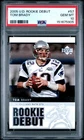 2005 UD ROOKIE DEBUT #57 TOM BRADY PSA 10