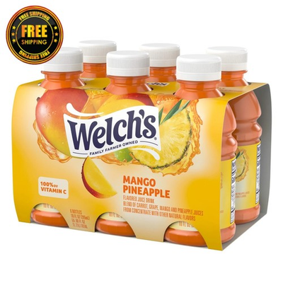 #ad Welch’s Mango Pineapple Juice Drink – 10 fl oz On the Go Bottles Pack of 6 $4.99
