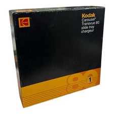 KODAK Carousel Transvue 80 Slide Tray Vintage Original Box
