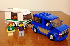 Lego Set 60117 Van & Camper - Town/City/Recreation - No Box or instructions