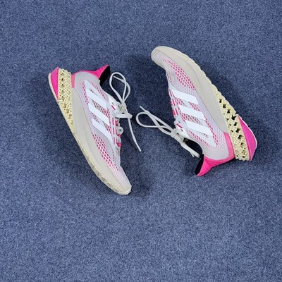 Adidas Women's Size 6 Running Shoes 4DFWD PULSE Q46225 White Shock Pink Grey