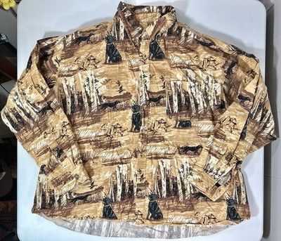 3XL Field Tested Outdoor Life Shirt Duck Hunt Black Labrador Hunting Dog Camo