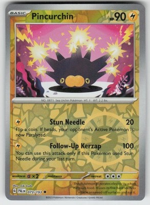 PO-01 Reverse Holo Pincurchin 073/193 Uncommon SV02: Paldea Evolved