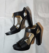 Michael Kors Berkley T-Strap platform sandals in black 9M