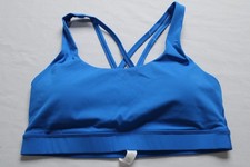 CRZ Yoga Women's Nakedfeel Cross Back Sports Bra EH6 Sparkle Blue Medium NWT