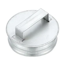 5 Inch Galvanized Steel Duct End Cap Metal Tee Cap with Handle