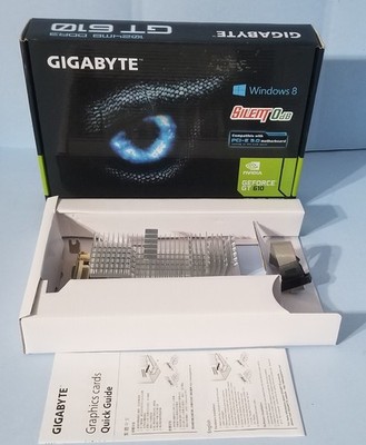 Gigabyte NVIDIA GeForce GT 610 1GB DDR3  GV-N610SL-1GL Graphic Card Open box