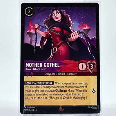 Mother Gothel Knows What s Best 70/204 Rare Lorcana Reign of Jafar NM