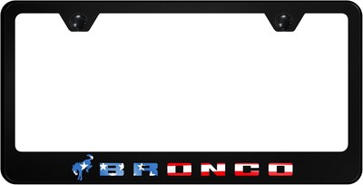 Ford Bronco Officially Licensed UV Black Polycarbonate License Plate Frame