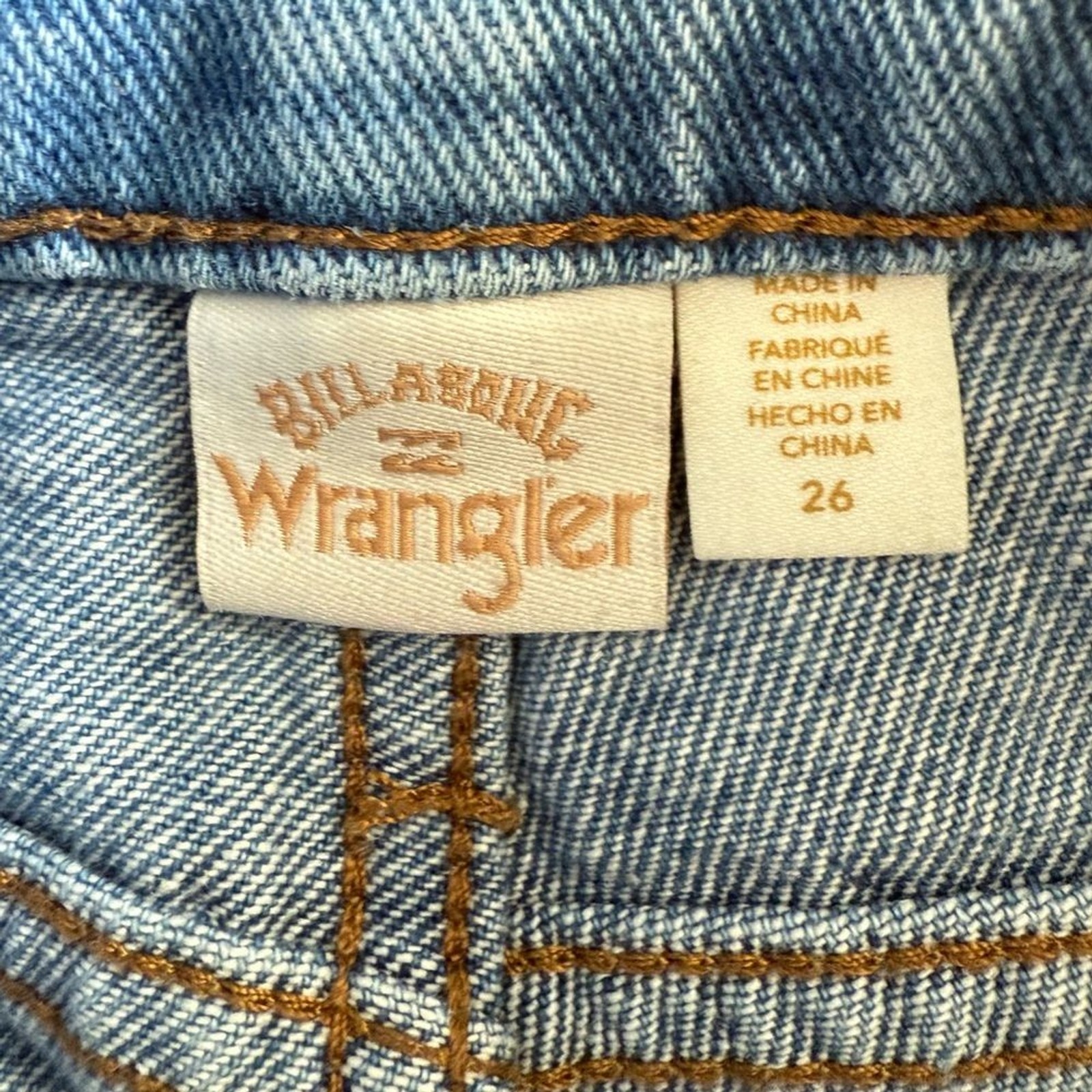 Billabong Wrangler Showdown Patch Work Denim Shor… - image 6