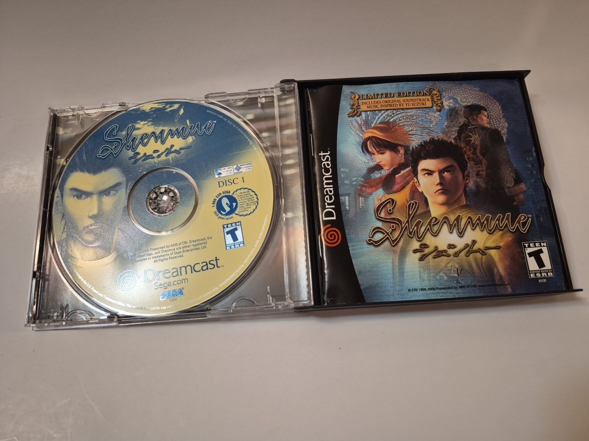 Shenmue Limited Edition Sega Dreamcast 5 Discs With Manuals | eBay