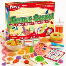 Playz Edible Candy Making Science Kit for Kids Ages 8-12 Years Old - Food... 