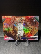 23-24 Panini Prizm Basketball Jayson Tatum Silver Fireworks Boston Celtics NBA ￼