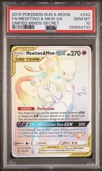 Mewtwo & Mew GX (Secret) 242/236 Unified Minds