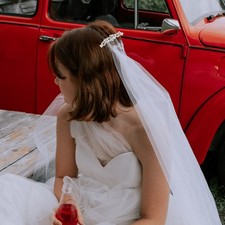 2 Pcs Wedding Hair Accessories for Brides Comb Rhinestone Accessory