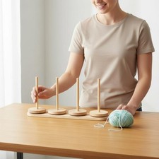 Holz-Wollst&auml;nder Abnehmbar Holz-Garnhalter Einfache Montage f&uuml;r Handarbeiter