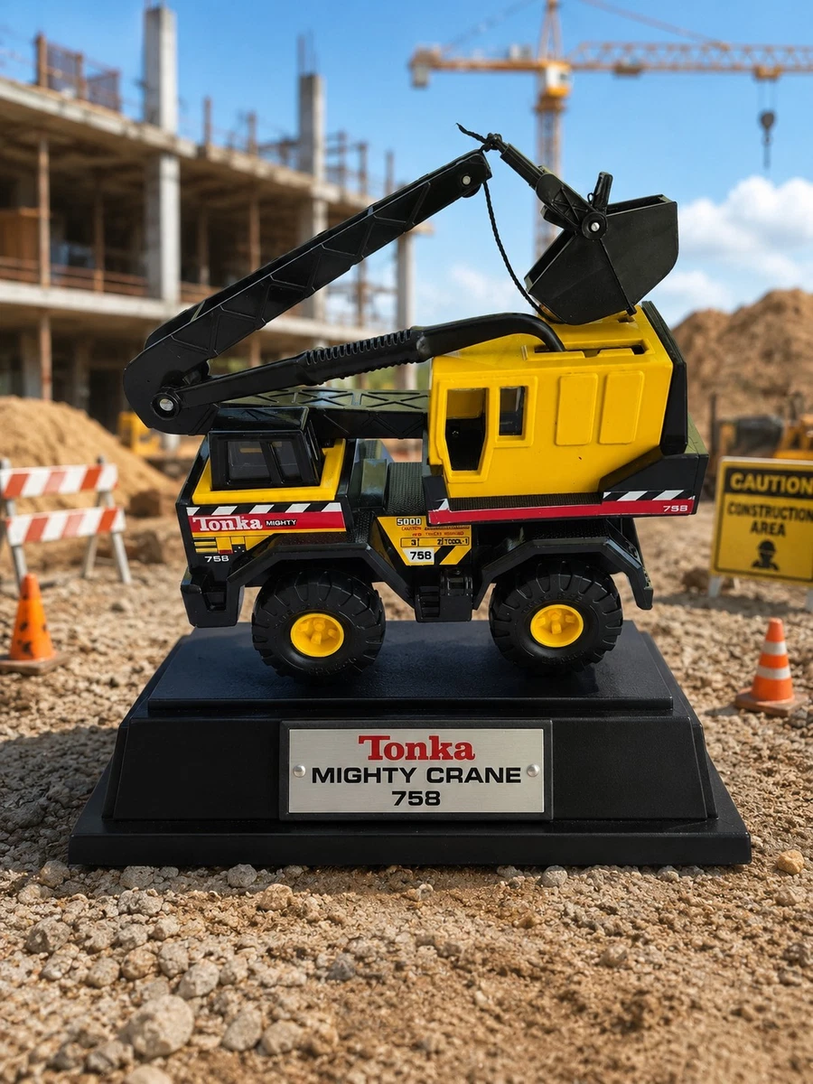 25+ Tonka Yellow Crane Vintage Manufacture Diecast Construction