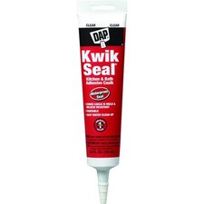 DAP 18008 6 Pack 5.5 oz. Kwik Seal Kitchen and Bath Adhesive Caulk, Clear