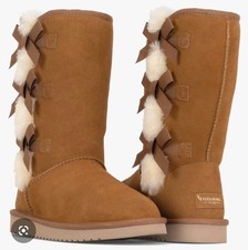 Koolaburra Victoria Tall by Ugg Boots Size 8 Chestnut