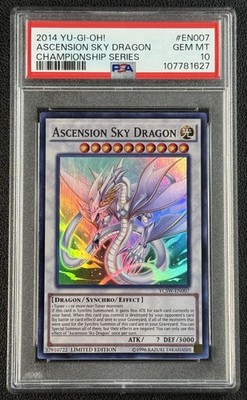 ASCENSION SKY DRAGON PSA 10 2014 YU-GI-OH! YCSW-EN007 CHAMPIONSHIP 
