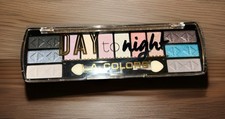 LA Colors Day to Night 12-Color Eyeshadow Palette in #428/Morning Tide-New/DC