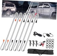 12V Interior Light Bar Kit, Dimmable Camping Lights, 6 PCS White Amber