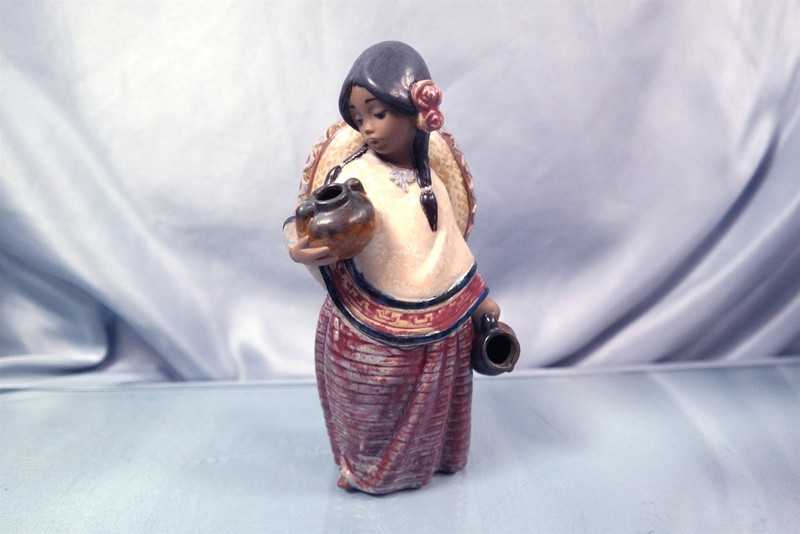 LLADRO Pepita with Sombrero #12140 Spain Figurine 7.25" Sculpture Young Girl 