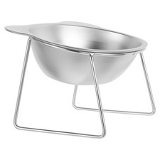 Anti Slip Raised Stainless Steel Dog Food Bowls with Stand for Home Use