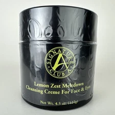 SEALED Signature Club A Lemon Zest Meltdown Cleansing Creme For Face 4.5 oz