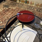 2 Tier Wrought Iron Pie Or Plate Stand With Plates — photo 10