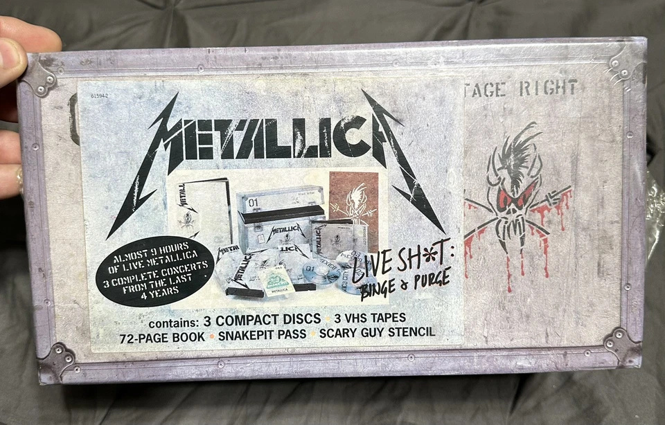 Metallica Live Shit: Binge & Purge - 3 CD + 3 VHS BOXSET - SEALED NEW 1993 - Image 2 of 3