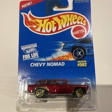 Hot Wheels Chevy Nomad 1955 1:64 Diecast Red/Gold Collector #502 Unopened