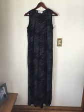 Y2K AGB Maxi Sheath Prom Dress Sleeveless Bling Sparkle Whimsigoth Sheer Lined